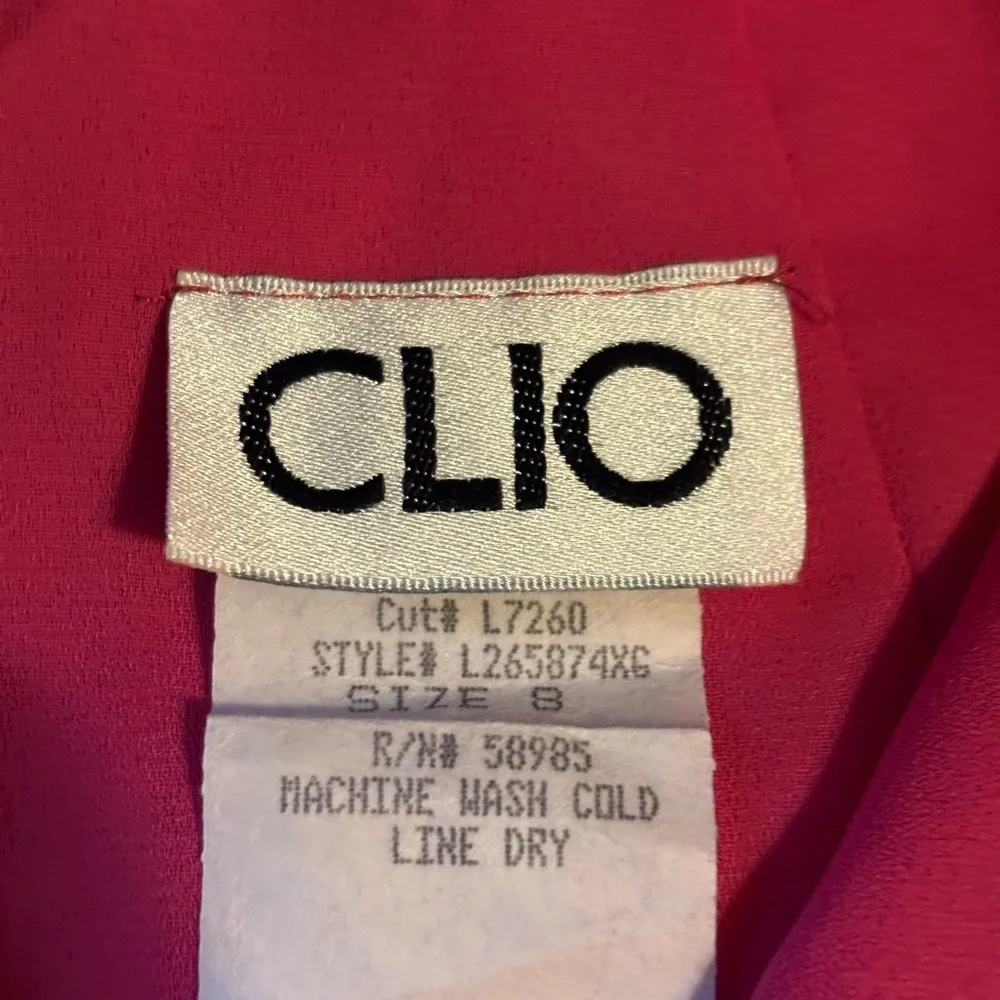 Clio Vintage Vibrant Pink Maxi Skirt - size 8 - Picture 5 of 6